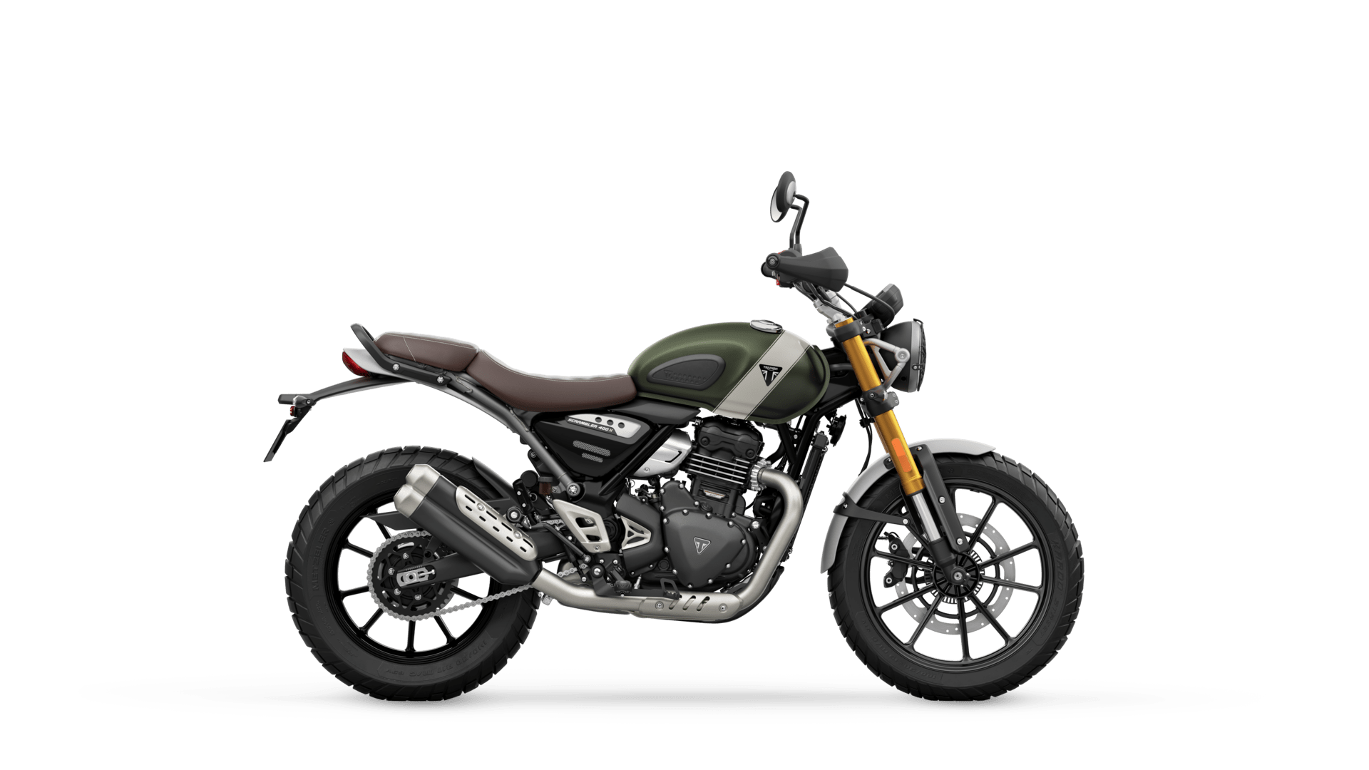 Scrambler 400 X My24 Matt Khaki Green Rhs