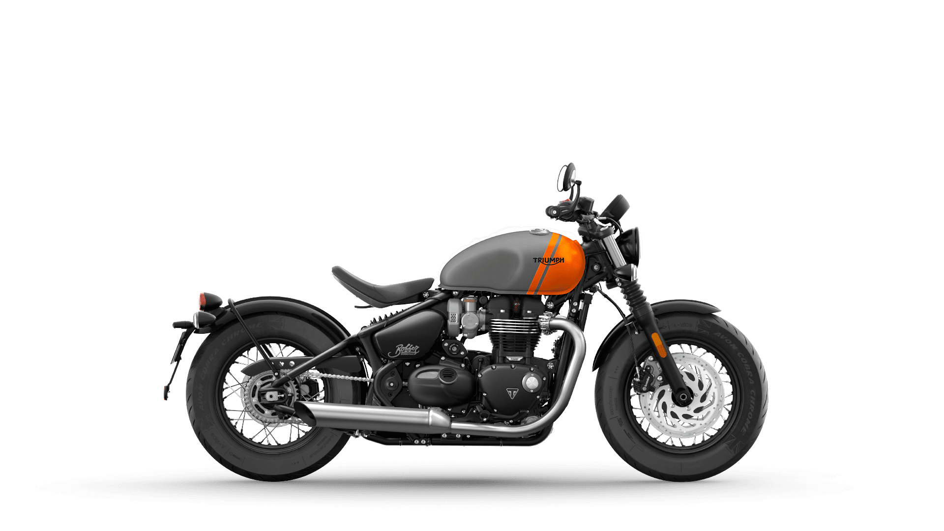 Bonneville Bobber My25 Matt Graphite Matt Baja Orange Rhs 1080px