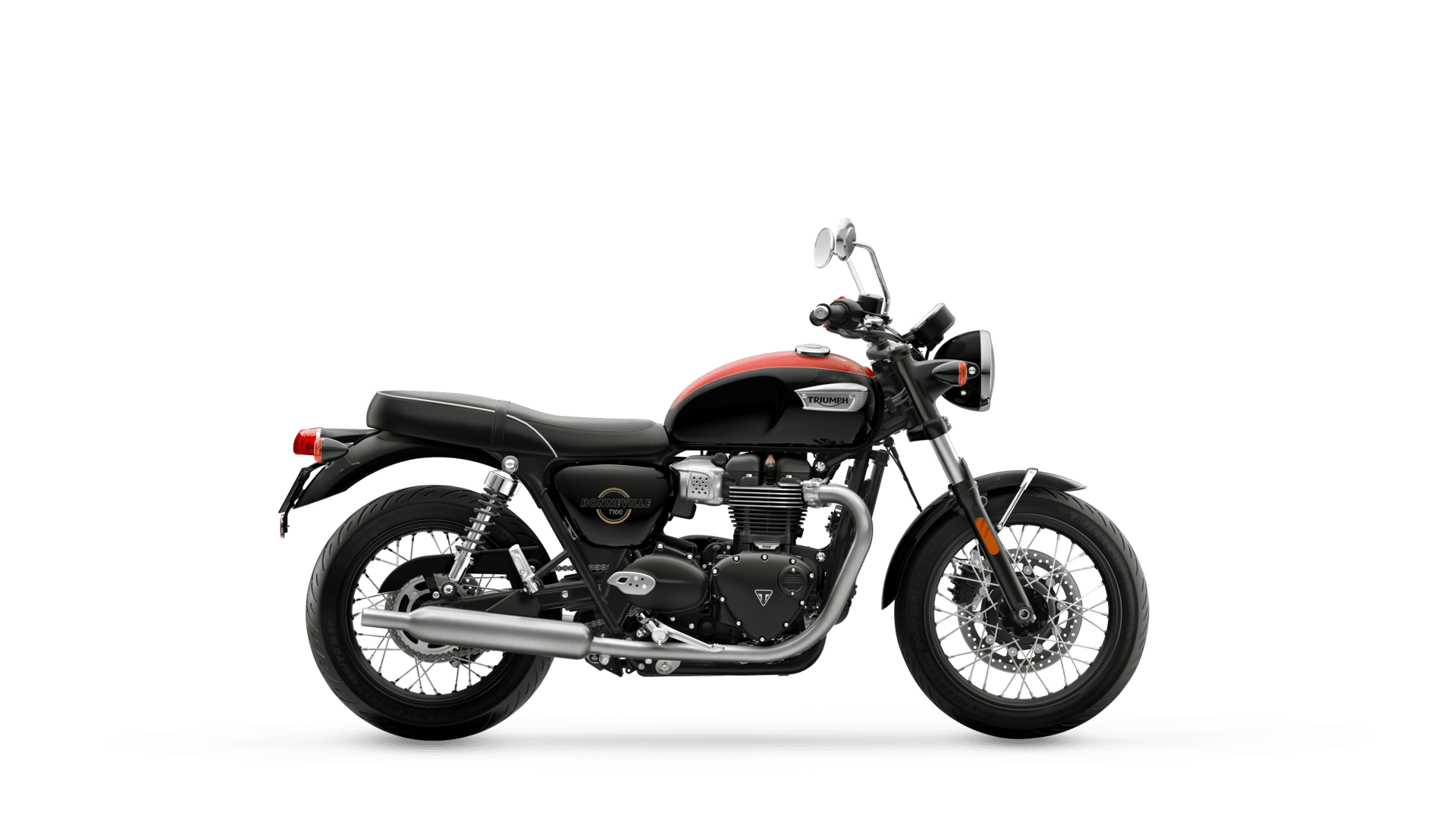 Bonneville T100 My26 Jet Black Rhs 1080